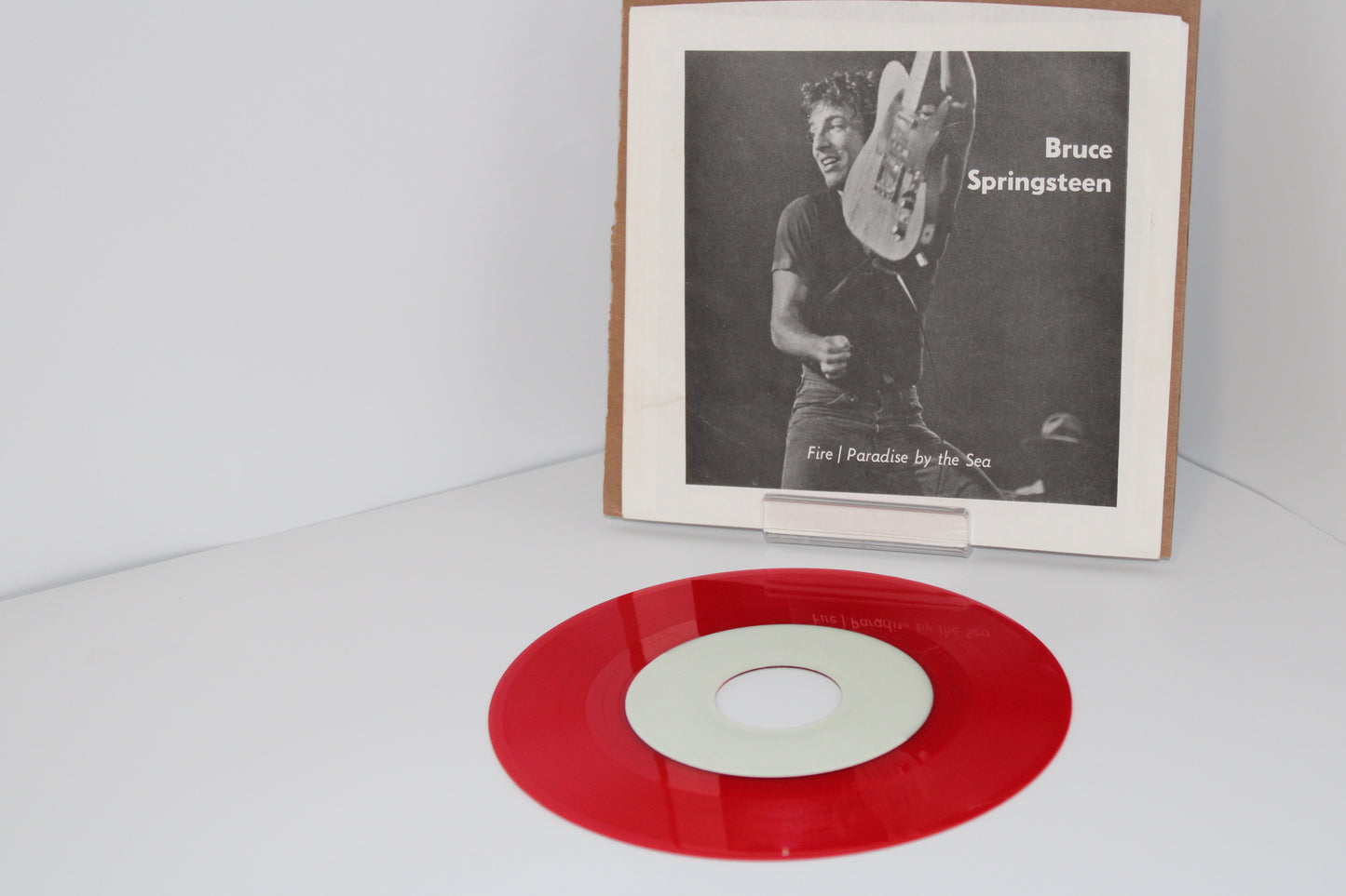 Bruce Springsteen FIRE & Paradise By The Sea - Unofficial RED 7" Vinyl Collectible