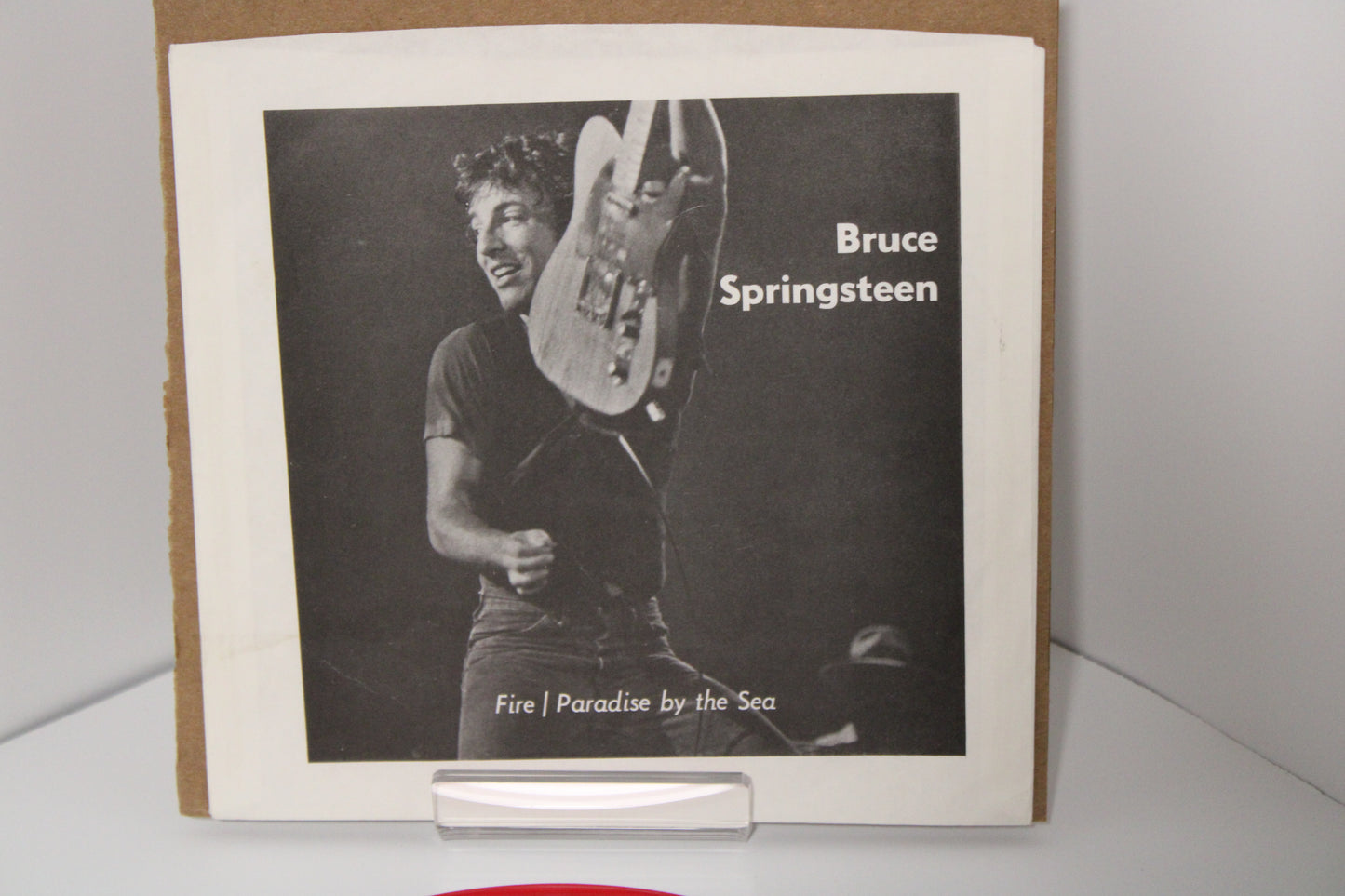 Bruce Springsteen FIRE & Paradise By The Sea - Unofficial RED 7" Vinyl Collectible