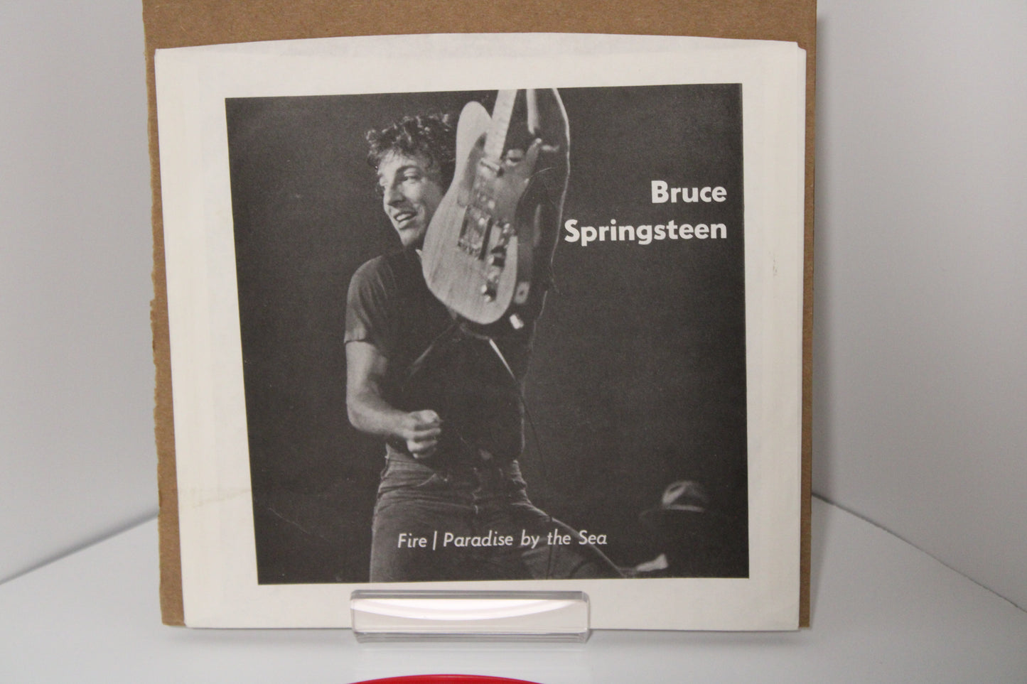 Bruce Springsteen FIRE & Paradise By The Sea - Unofficial RED 7" Vinyl Collectible