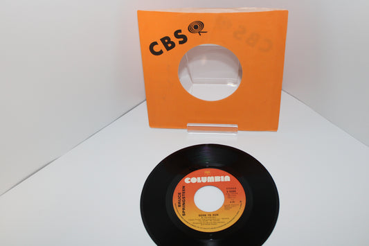 Bruce Springsteen "BORN TO RUN" 45 Record Single 1975 Canadian with CBS Sleeve EX