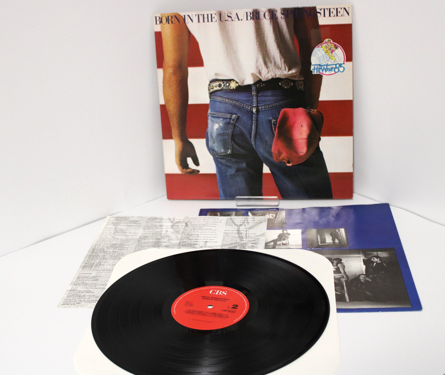 Bruce Springsteen "Born in the USA" Viny 1984 w/Hype Sticker UK import Excellent+