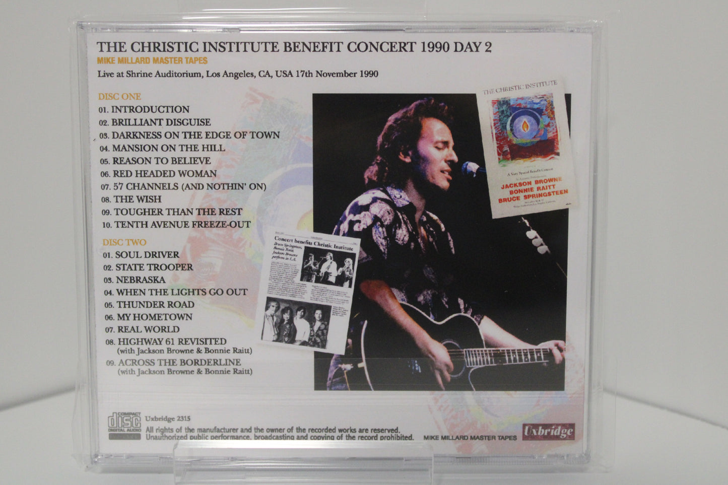 BRUCE SPRINGSTEEN THE CHRISTIC INSTITUTE BENEFIT CONCERT 1990 LIVE 2 CDs - Unofficial