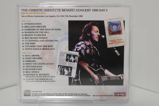 BRUCE SPRINGSTEEN THE CHRISTIC INSTITUTE BENEFIT CONCERT 1990 LIVE 2 CDs