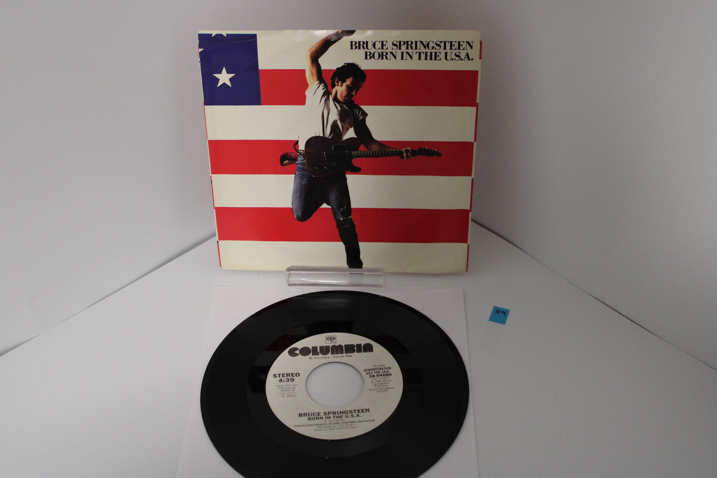 Bruce Springsteen 45 Record DEMO "Born In The USA" Original No Barcode Demo white label NM