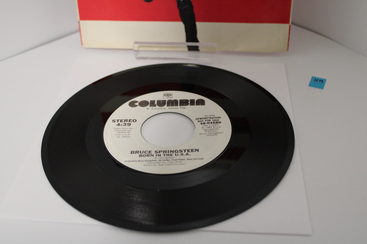 Bruce Springsteen 45 Record DEMO "Born In The USA" Original No Barcode Demo white label NM