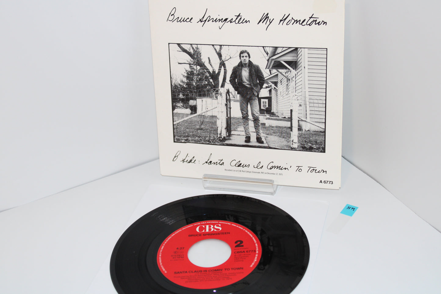 Bruce Springsteen My Hometown & Santa Claus is Comin' to Town "Live" 45 Record