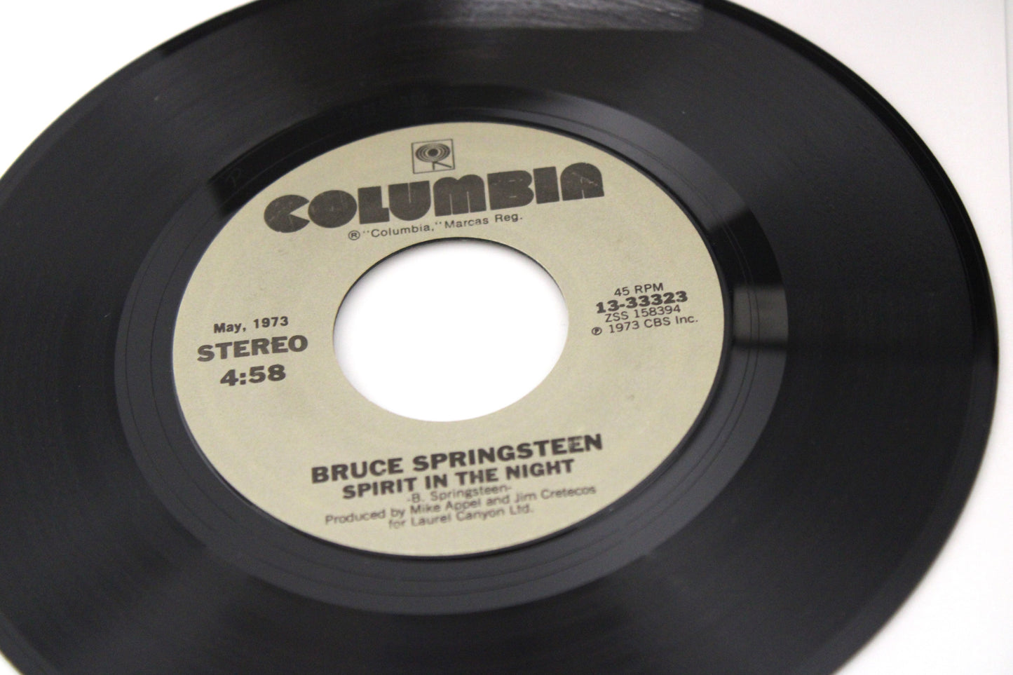 Bruce Springsteen Born to Run & Spirit in the Night - 45 Record Near Mint Collectible