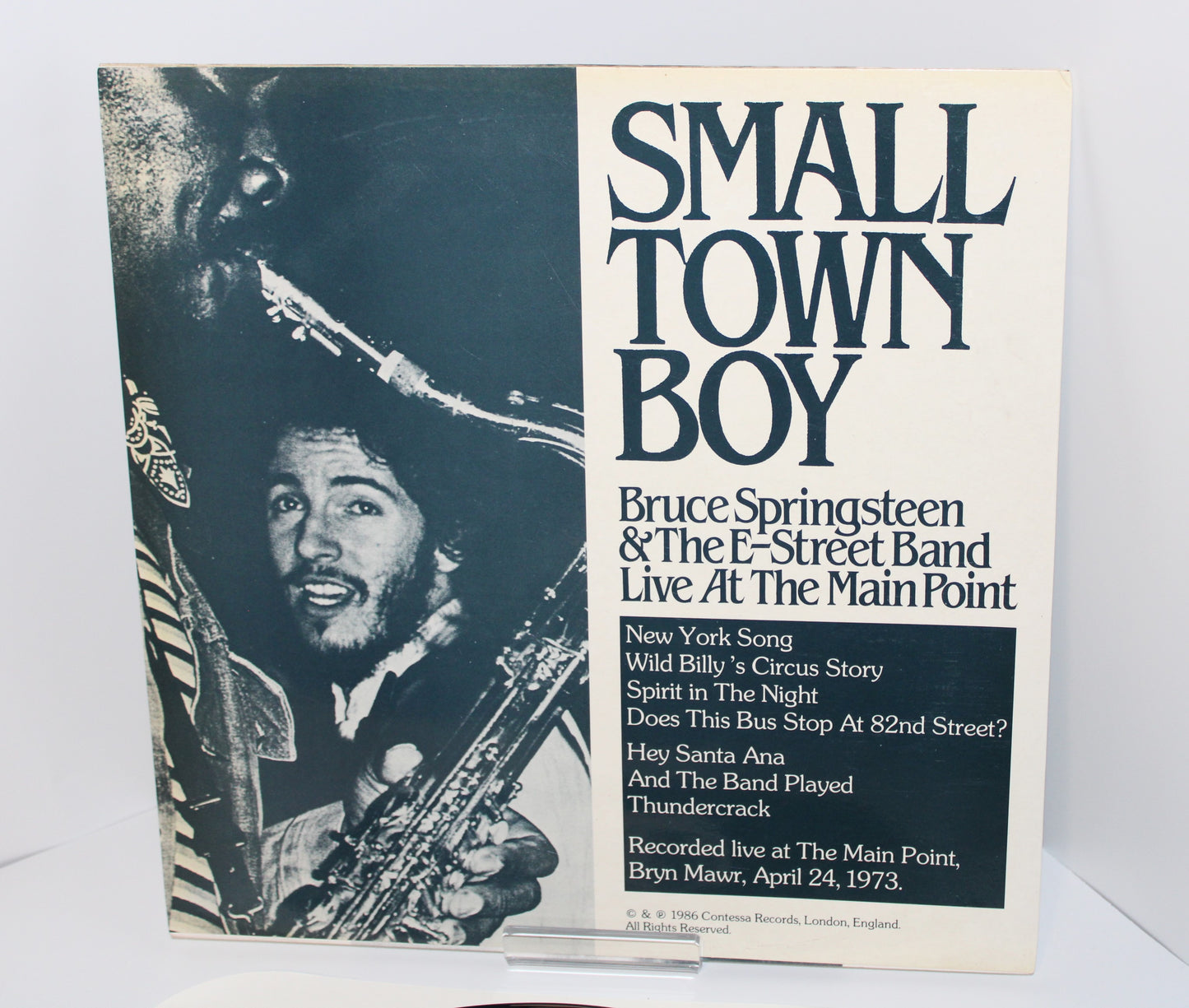 Bruce Springsteen "SMALLTOWN BOY" Live at Main Point 1973 - German Bootleg Vinyl, Ruthless Rhymes Labels, NM