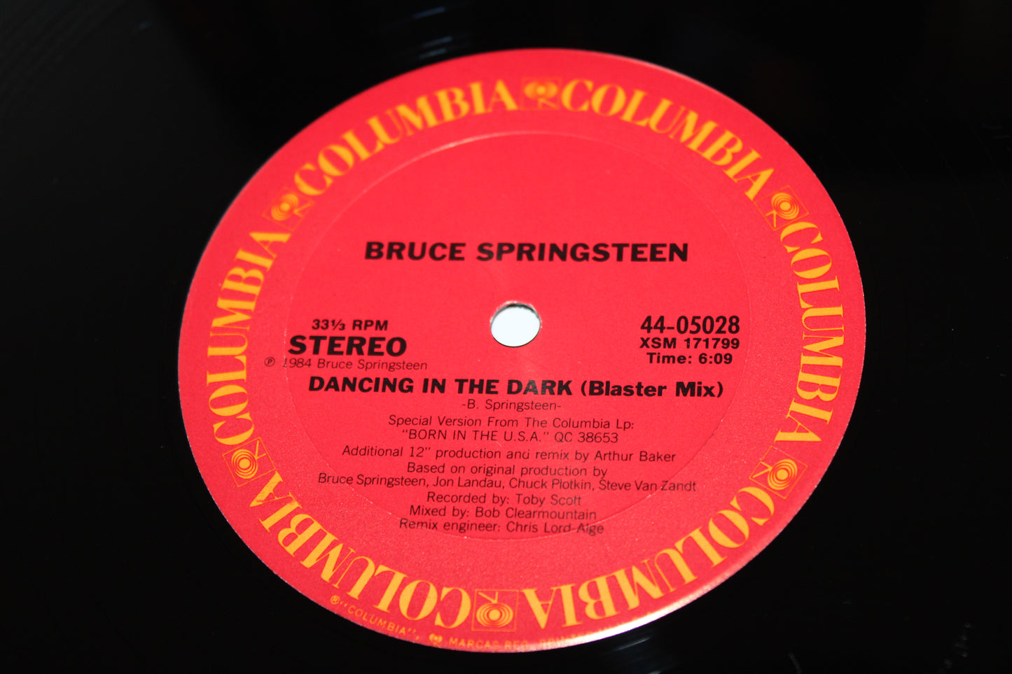 BRUCE SPRINGSTEEN 12" Vinyl EP DANCING IN THE DARK + REMIXES EX Condition