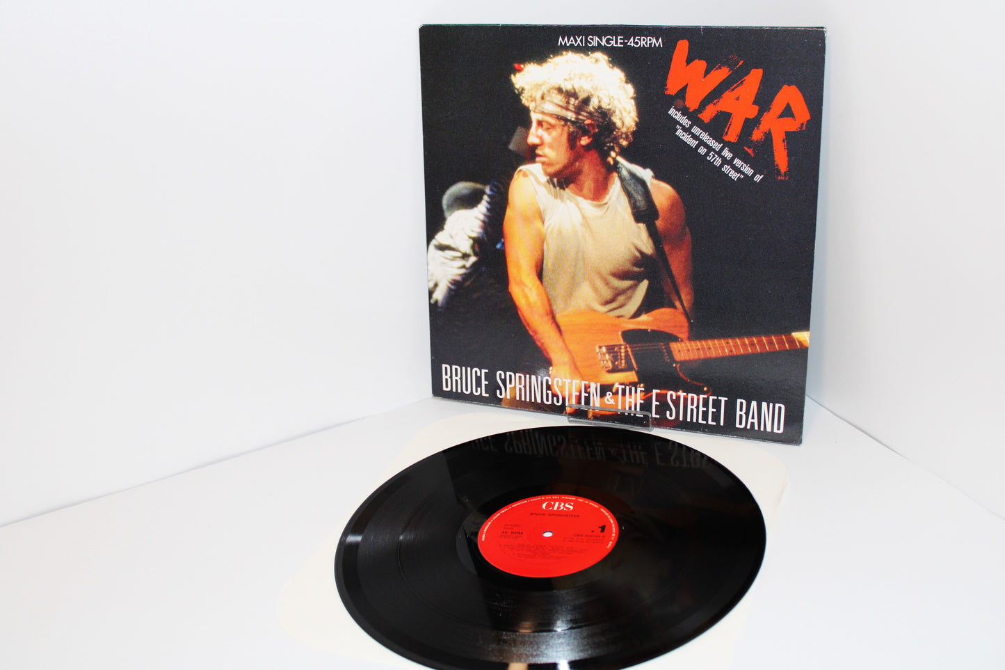 BRUCE SPRINGSTEEN & E STREET BAND 12" Vinyl WAR + MERRY CHRISTMAS BABY + INCIDENT ON 57TH Live - Near Mint