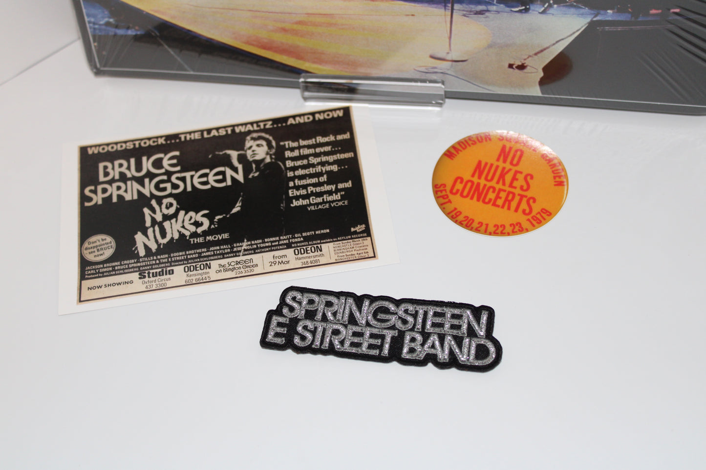 Bruce Springsteen & The ESB SEALED VINYL The Legendary 1979 No Nukes Concerts 2LPs, Gatefold, with Patch, Postcard & Sticker