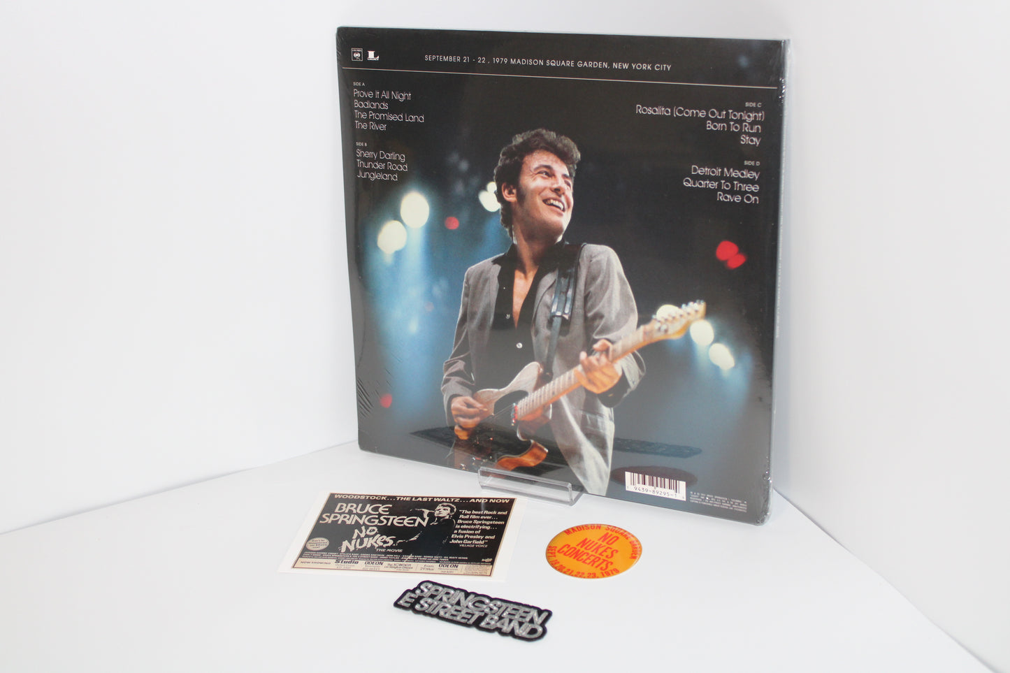 Bruce Springsteen & The ESB SEALED VINYL The Legendary 1979 No Nukes Concerts 2LPs, Gatefold, with Patch, Postcard & Sticker