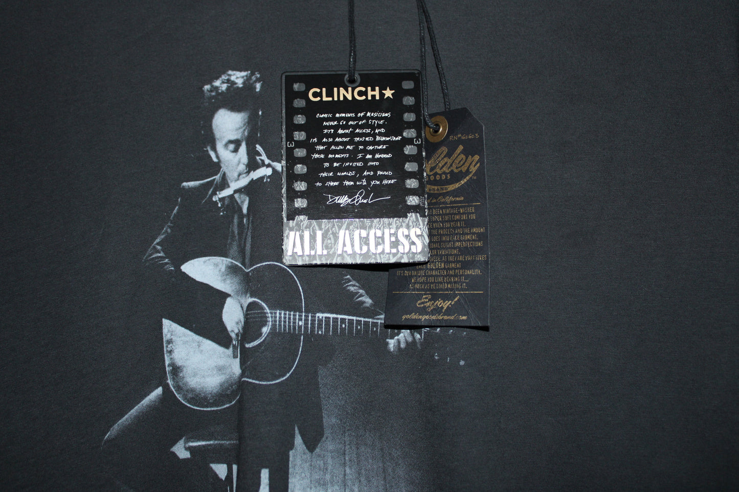 Bruce Springsteen - Danny Clinch T-Shirt - Clinch Original New with Tag