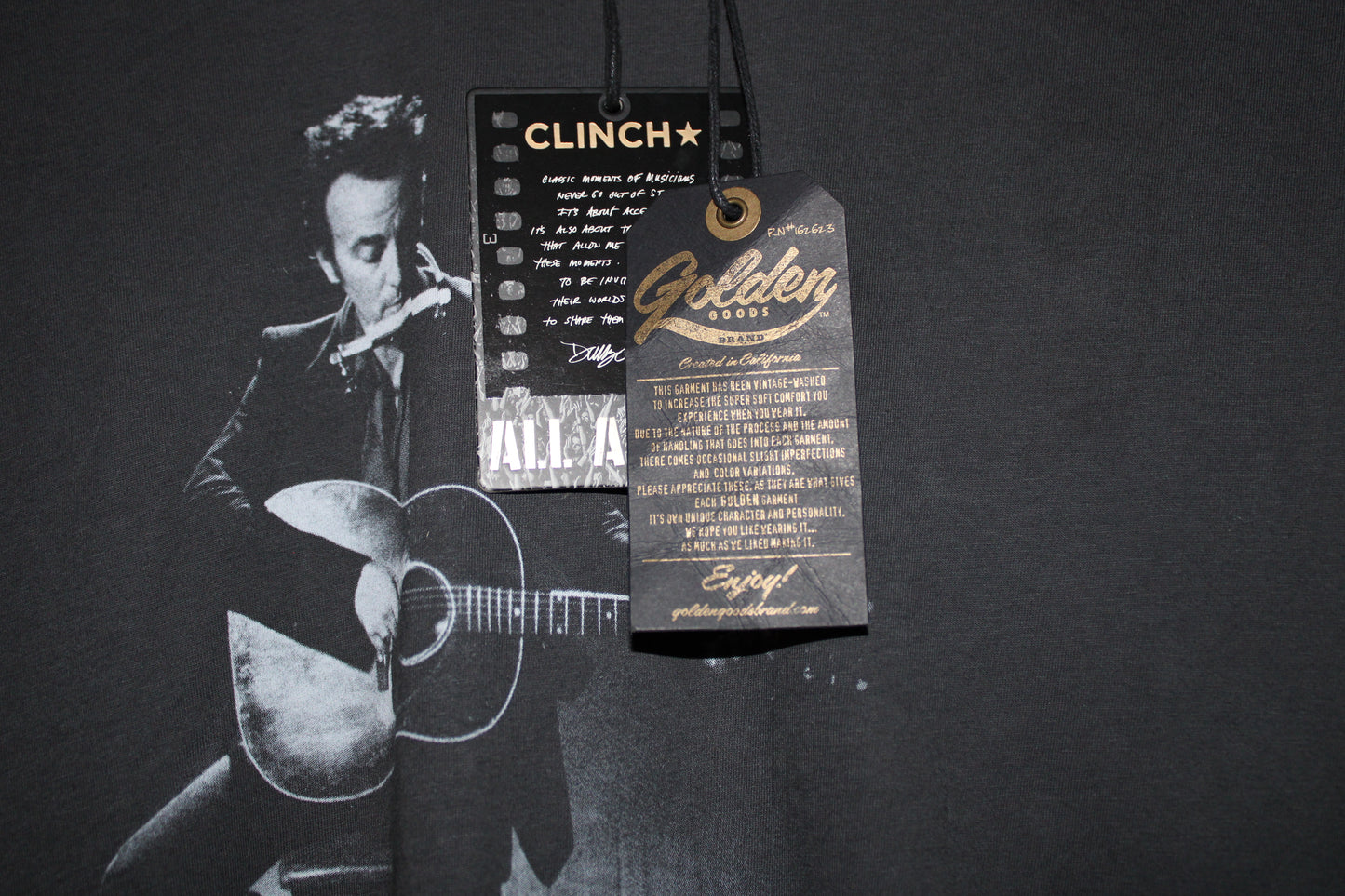 Bruce Springsteen - Danny Clinch T-Shirt - Clinch Original New with Tag