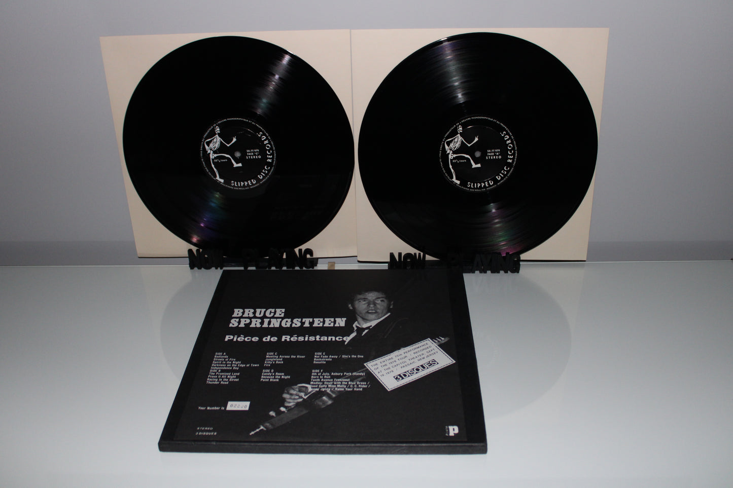 Bruce Springsteen "Pièce De Résistance" 3LP Records Vinyl LP Box SLIPPED DISC - NUMBERED Live Capitol Theatre 1978 BLV Boot