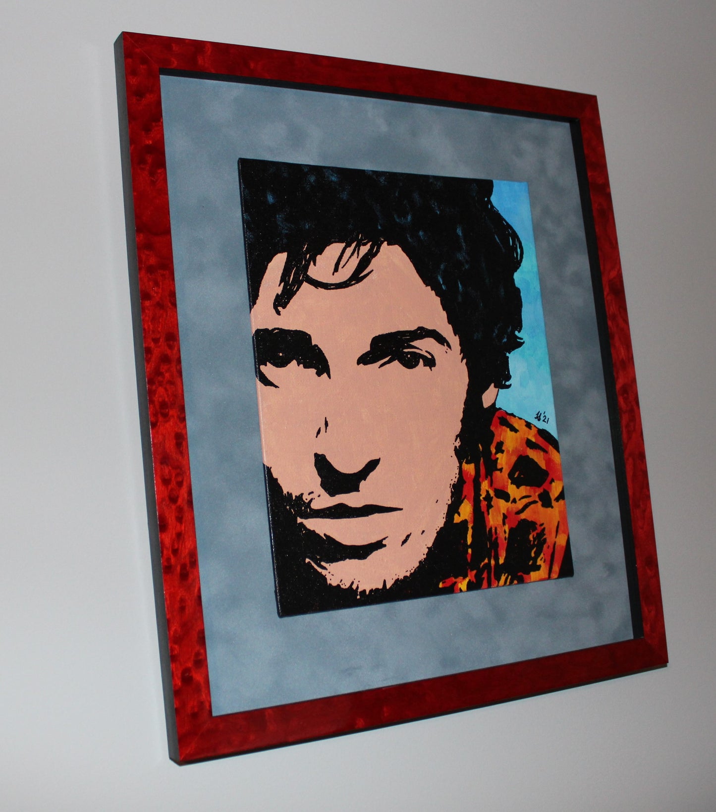 Bruce Springsteen - Original Art - Springsteen Close Up - Hand Painted by Artist