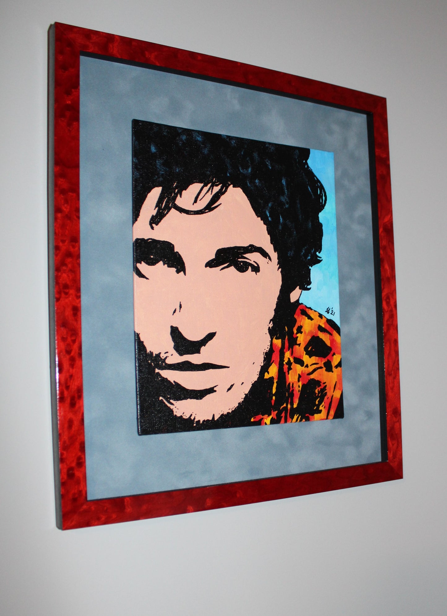 Bruce Springsteen - Original Art - Springsteen Close Up - Hand Painted by Artist