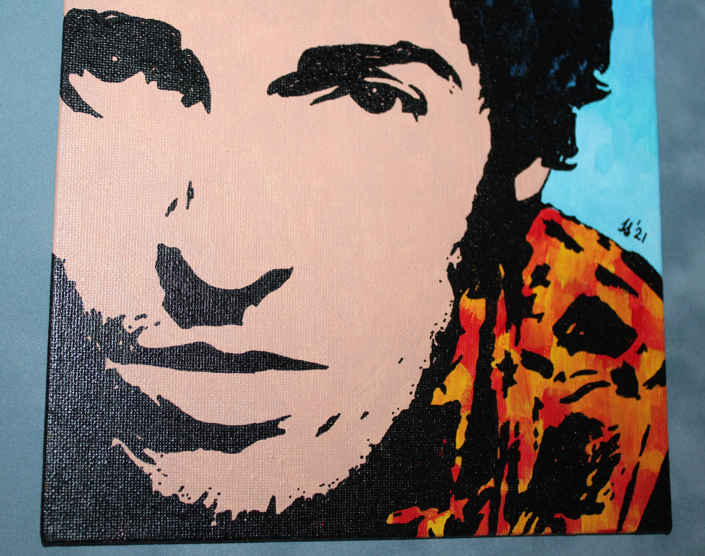 Bruce Springsteen - Original Art - Springsteen Close Up - Hand Painted by Artist