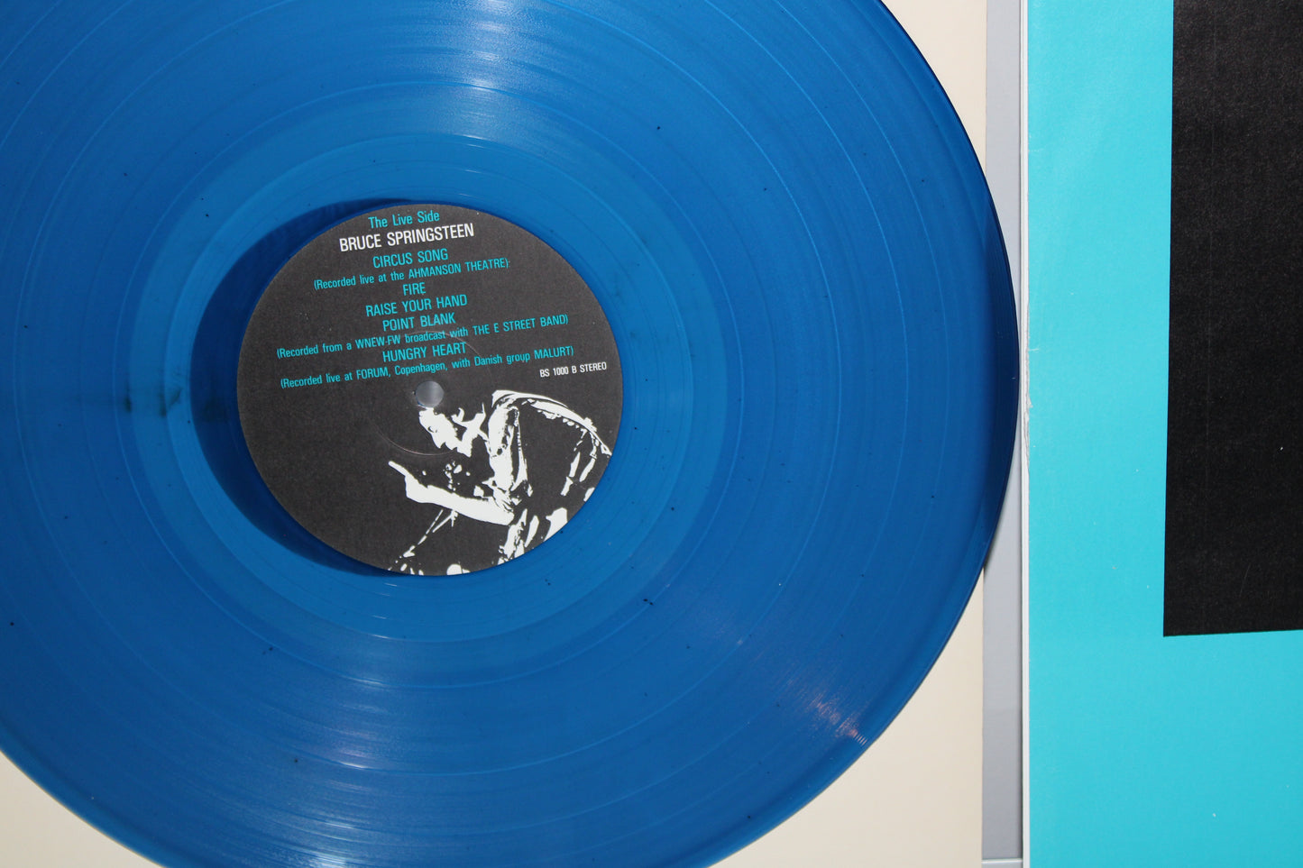 Bruce Springsteen "BY THE RIVER" 12" LP Record - Blue Color, Limited Edition 1982 Unofficial