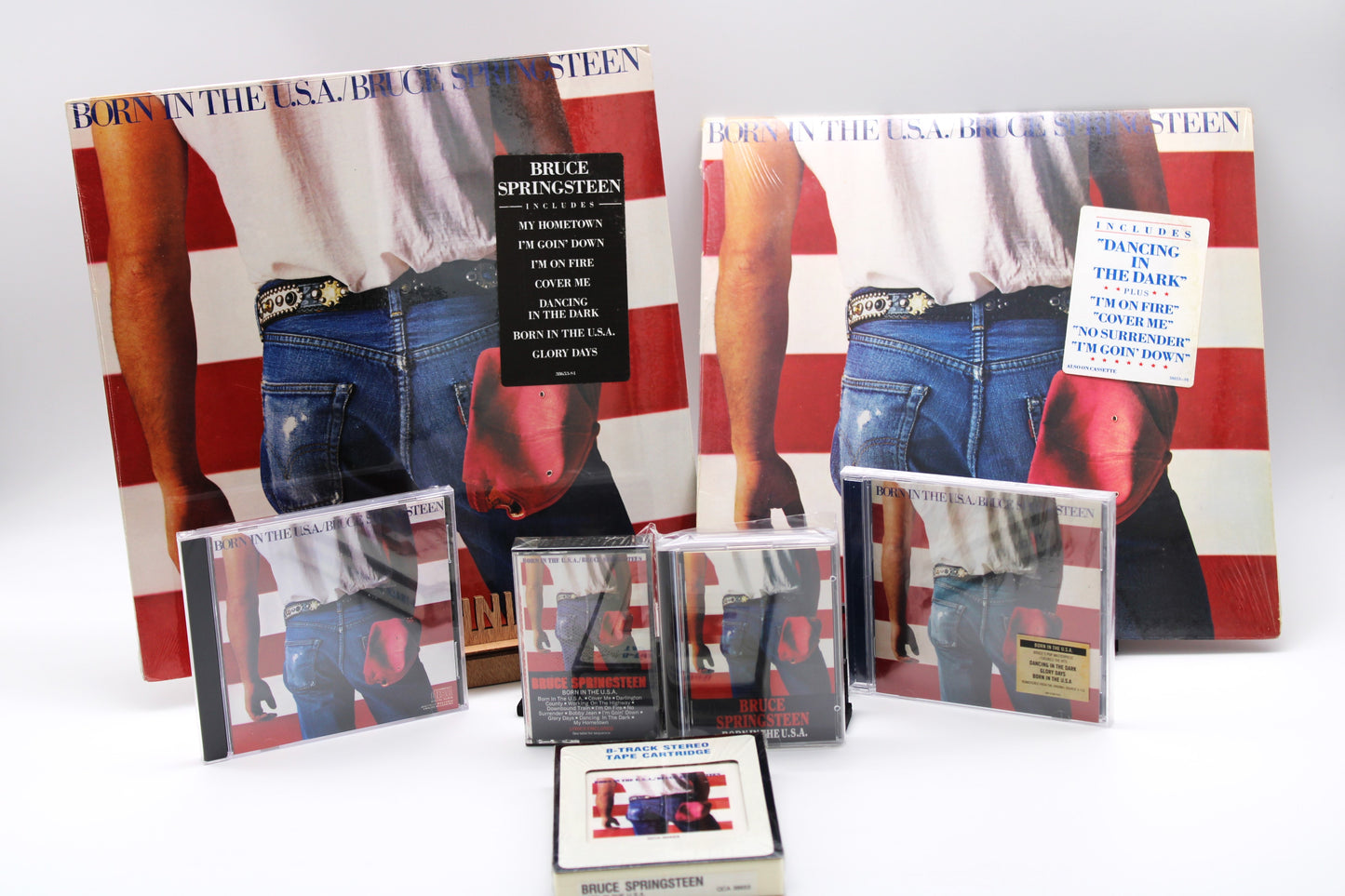 Bruce Springsteen SEALED Born In The USA - 7 Original Releases 1984 - Sealed as New - Multiple Formats Vinyl, 8 Track, Cassette, MD, CD