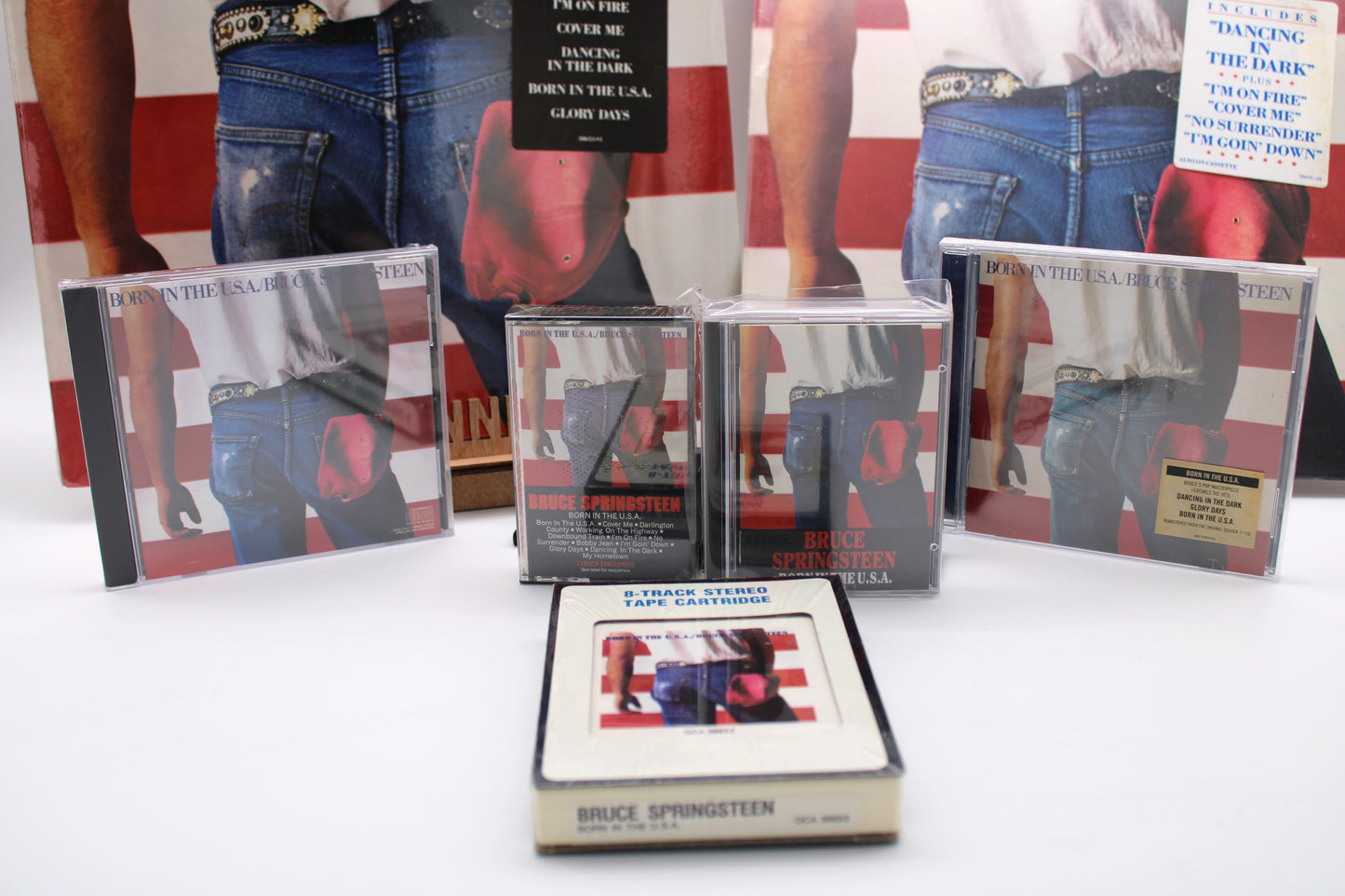 Bruce Springsteen SEALED Born In The USA - 7 Original Releases 1984 - Sealed as New - Multiple Formats Vinyl, 8 Track, Cassette, MD, CD