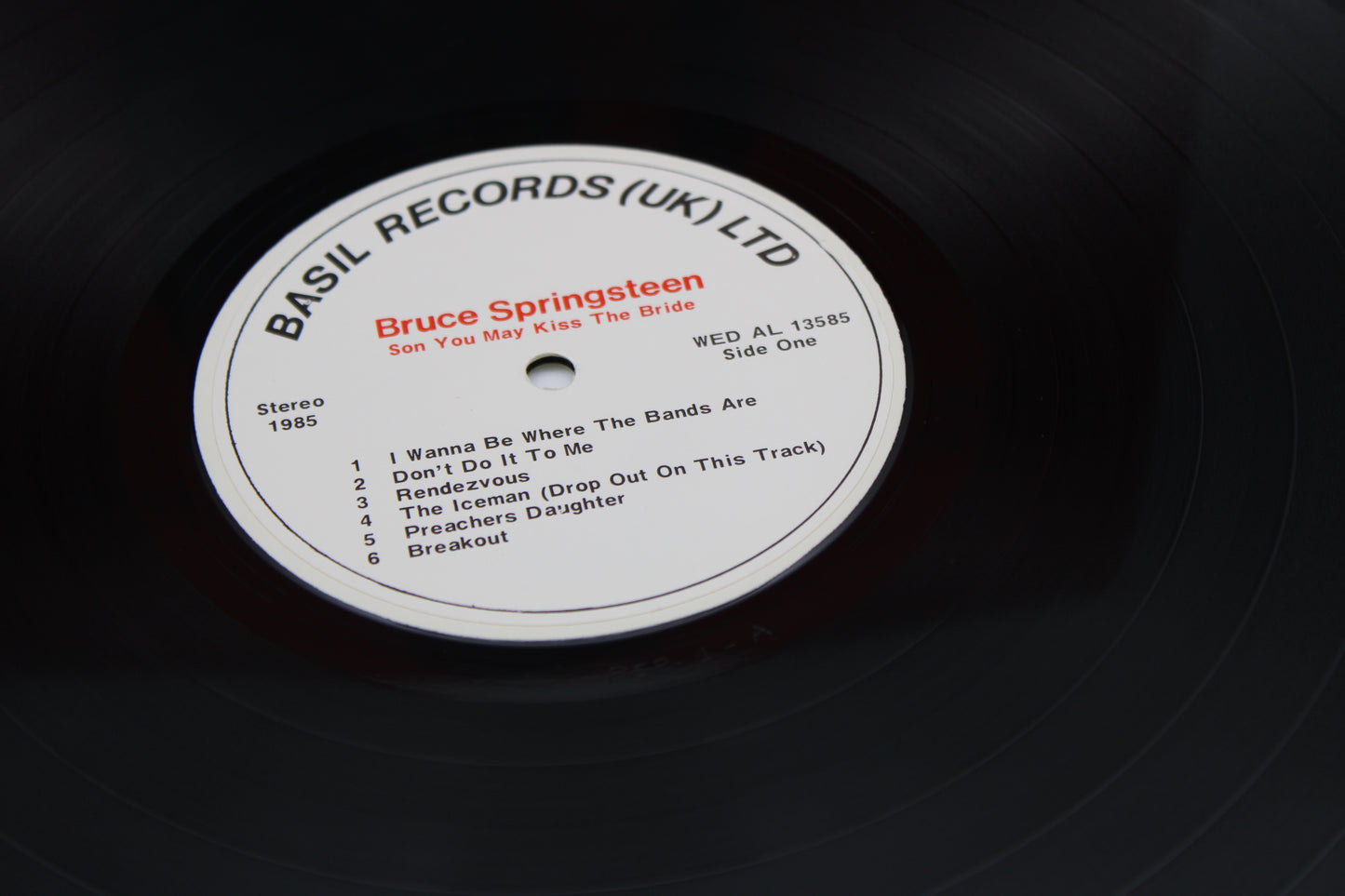 Bruce Springsteen - Son You May Kiss The Bride - LP 12" Unofficial Vinyl on Basil Records Near Mint