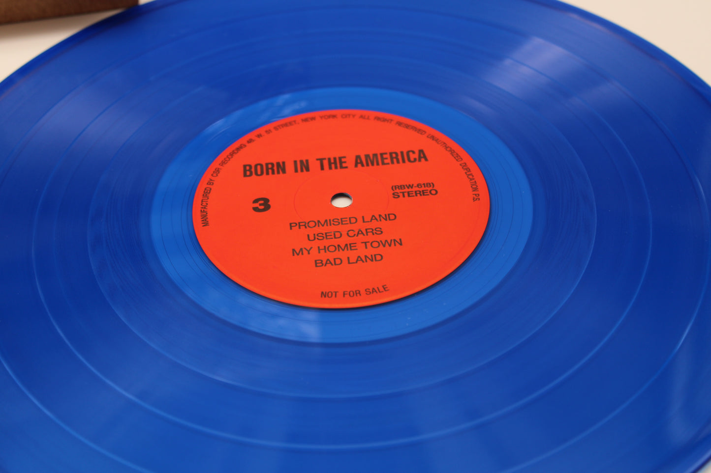 Bruce Springsteen "Born In The America" 3LPs Japan Press Unofficial Vinyl - Color