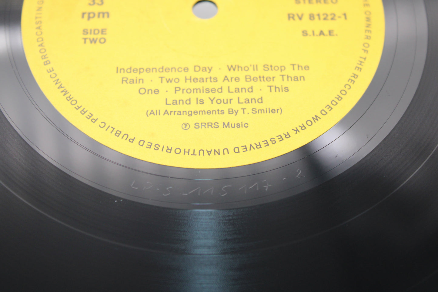 Bruce Springsteen & ESB BOSS HITS THE 'BANDLANDS' TOBI SMILES - MISSPELLED Vinyl Bootleg