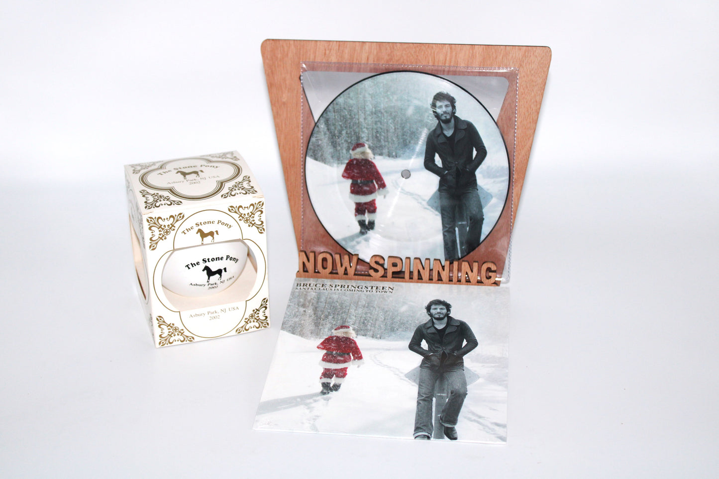 Bruce Springsteen - Santa Claus Comin' to Town + Stone Pony Ornament + Vinyl Bundle