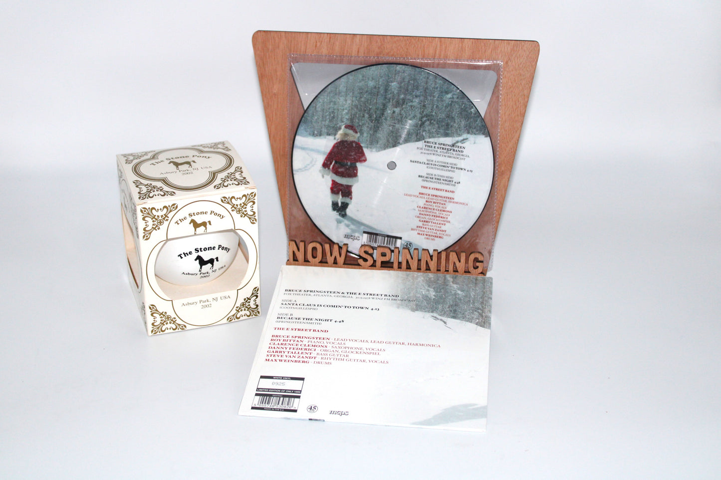 Bruce Springsteen - Santa Claus Comin' to Town + Stone Pony Ornament + Vinyl Bundle