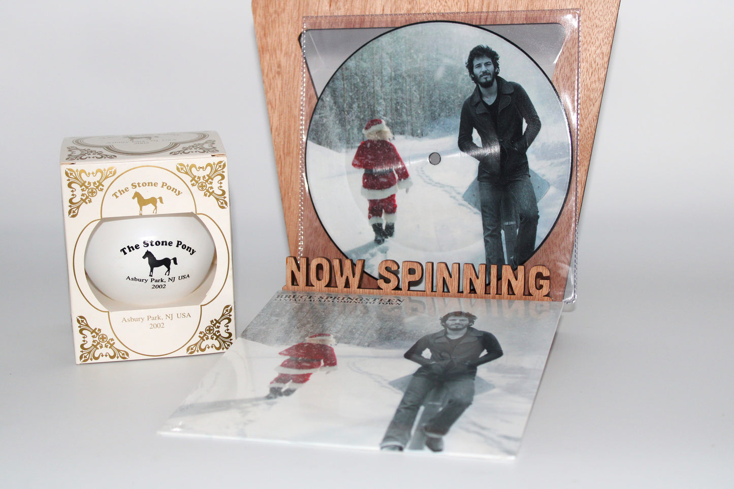 Bruce Springsteen - Santa Claus Comin' to Town + Stone Pony Ornament + Vinyl Bundle