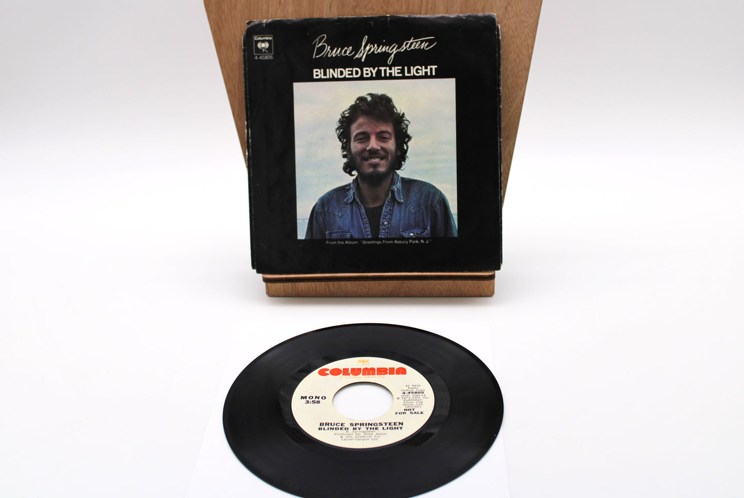 Bruce Springsteen - Blinded By The Light - Columbia 45 record (NM) with Picture Sleeve (VG)