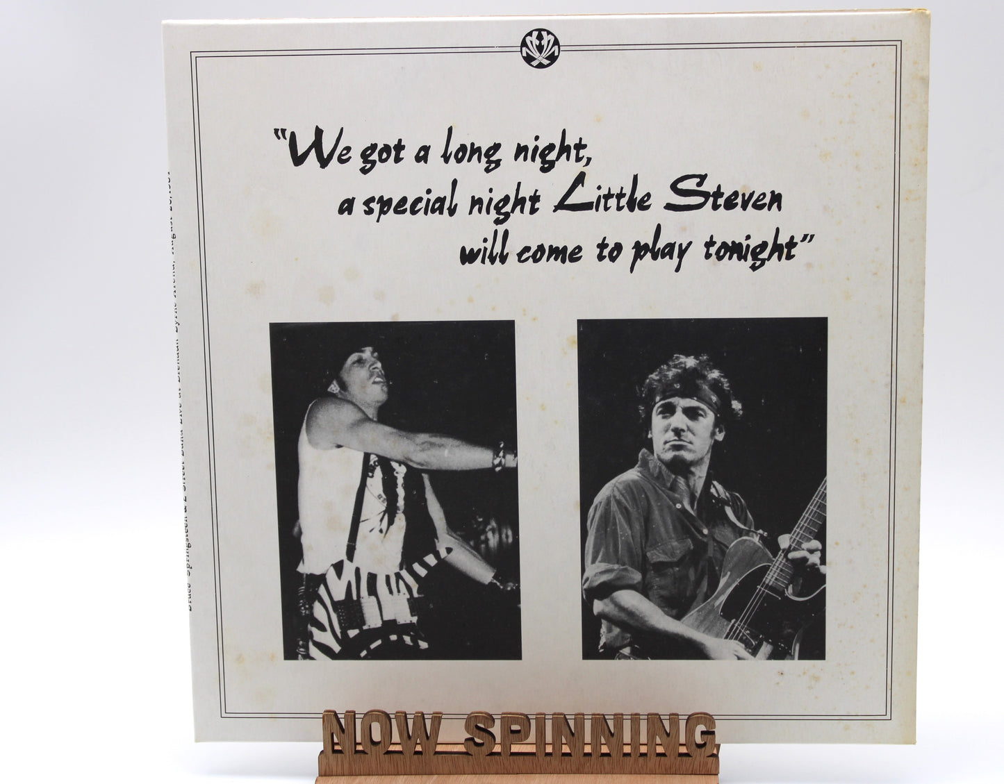 Bruce Springsteen - Unofficial Bootleg Vinyl LP - We Got A Long Night, Little Steven Will Come To Play