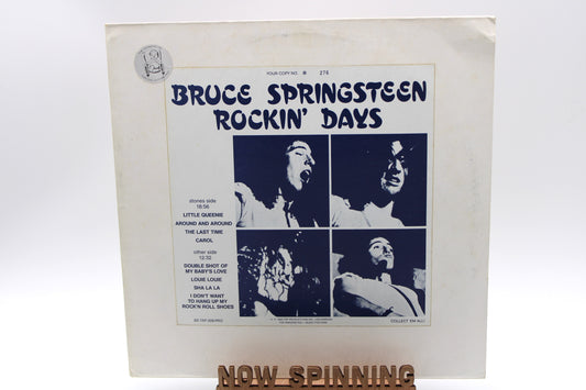 Bruce Springsteen - Rockin' Days - Unofficial Vinyl LP - Excellent Collectible; Amazing Pig