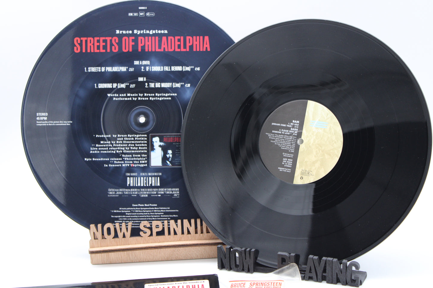 Bruce Springsteen - Streets of Philadelphia - Two Vinyl Records - near mint collectibles