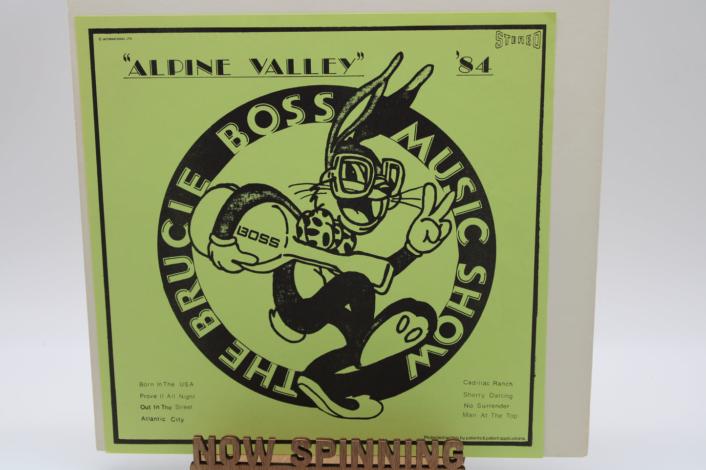 Bruce Springsteen Alpine Valley '84 - Bootleg Vinyl Live in E. Troy WI - Near Mint BLV