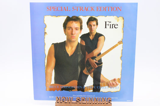 Bruce Springsteen - Fire - Vinyl Maxi  12" import with 5 defining songs - near mint 1987