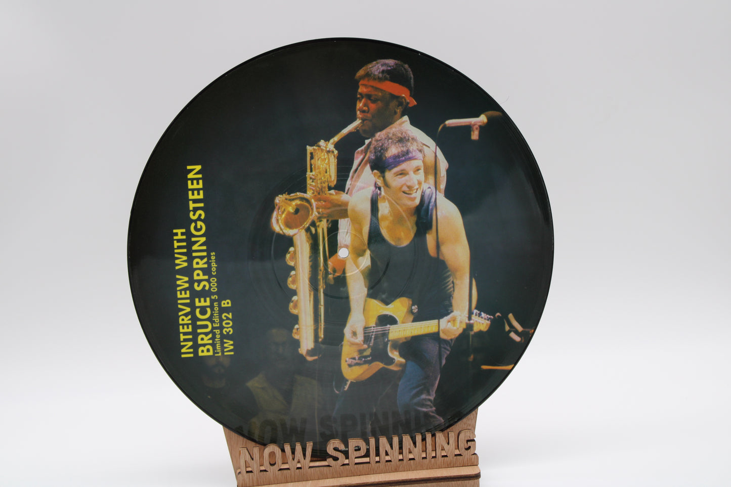 Bruce Springsteen Unofficial Vinyl Interview Picture Disc with Bruce Springsteen & Clarence Clemons Near Mint