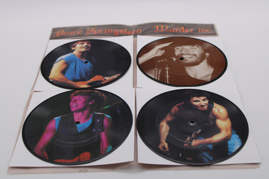 Bruce Springsteen Murder inc. 4-pack Picture Vinyl 7" in PVC Pocket Sleeves - Near Mint Unofficial