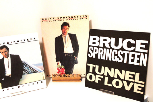Bruce Springsteen - Tunnel of Love - Concert Tour Memorabilia and 2 Poster Window Display