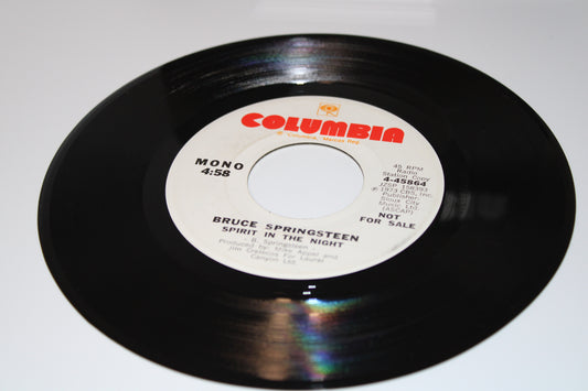 Bruce Springsteen 45 record "RADIO STATION COPY" Spirit in the Night - 1973 Collectible
