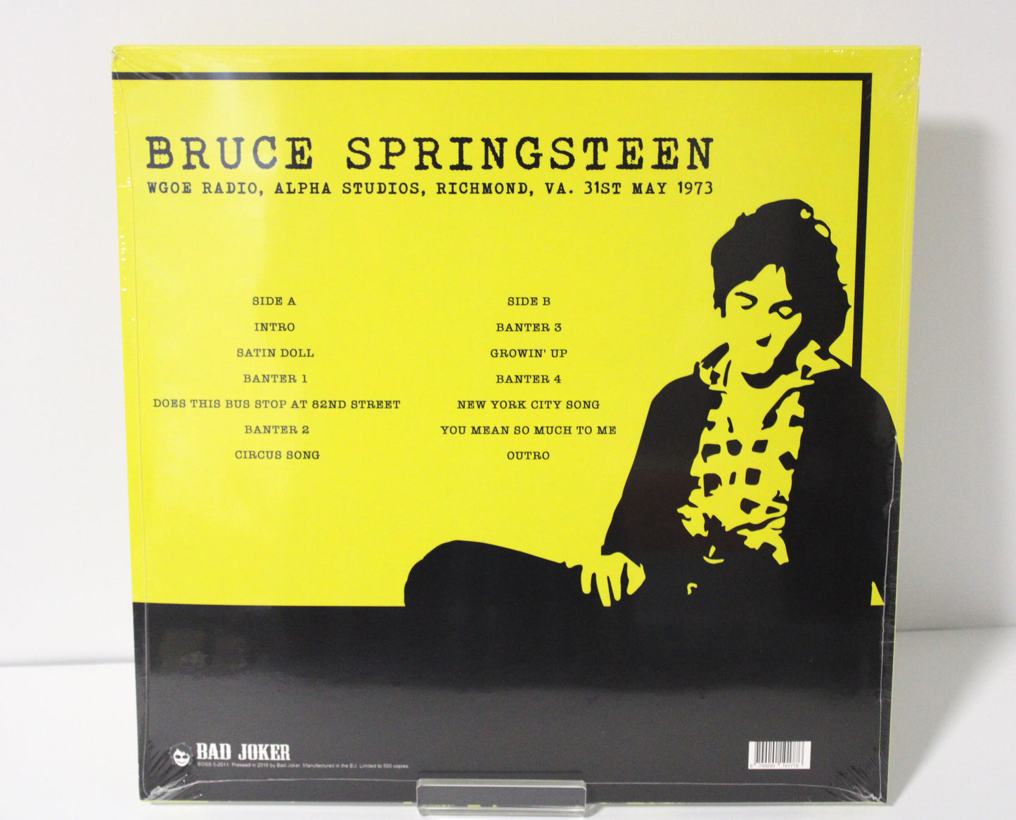 Bruce Springsteen SEALED "WGOE Radio Alpha Studios Richmond VA 1973" Bootleg Vinyl