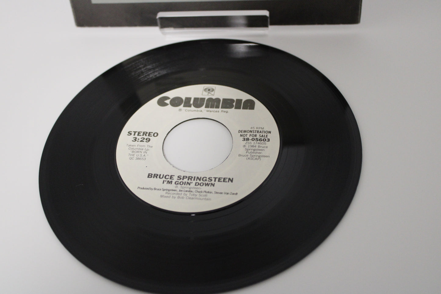 Bruce Springsteen –  I'm Goin' Down - DEMO - 45 Record Single w/Rare Pic Sleeve