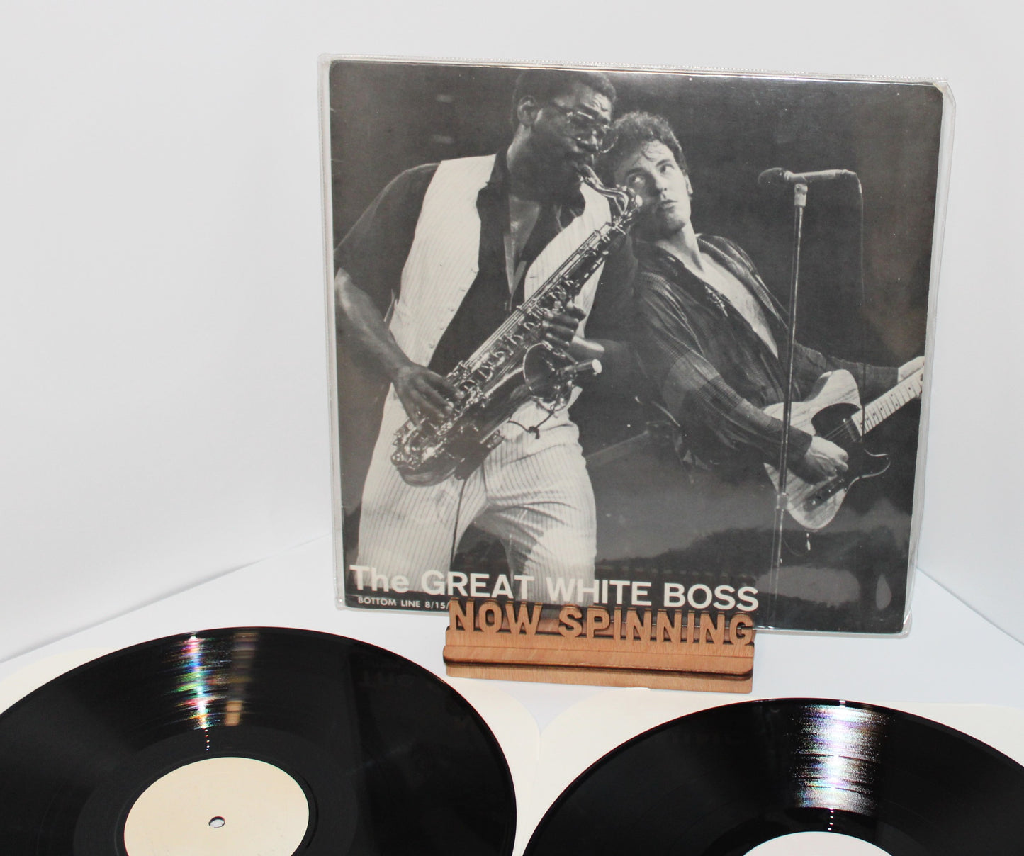 Bruce Springsteen - Great White Boss - 2LPs Unofficial Vinyl Plain Labels - Live at The Bottom Line