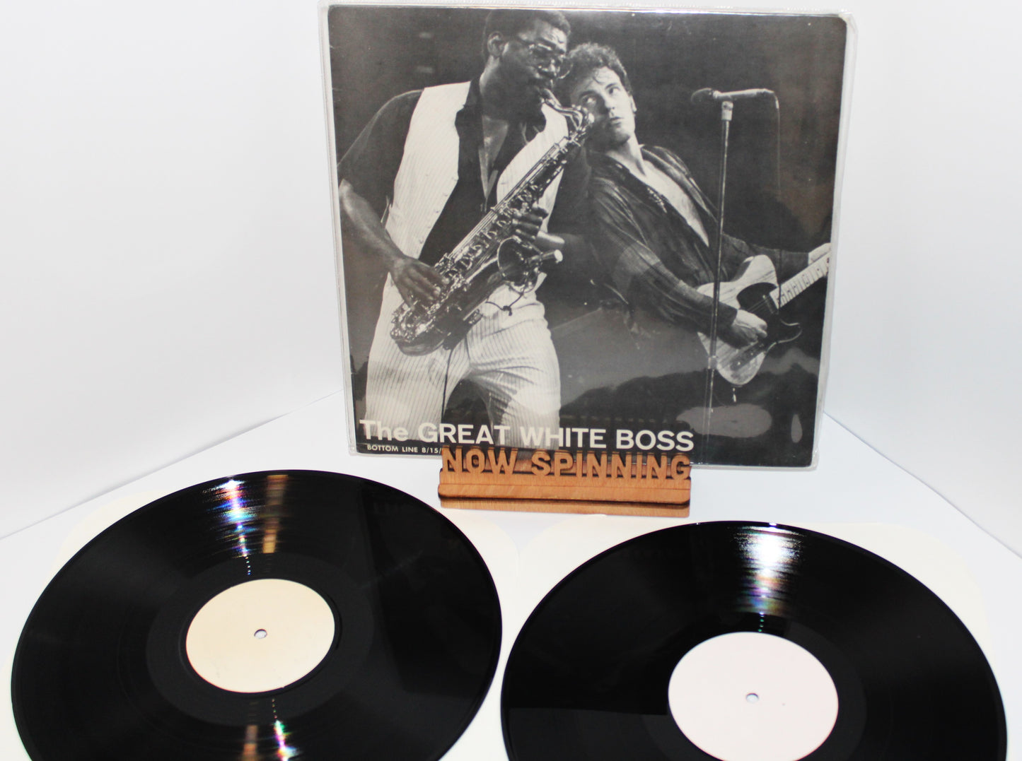 Bruce Springsteen - Great White Boss - 2LPs Unofficial Vinyl Plain Labels - Live at The Bottom Line