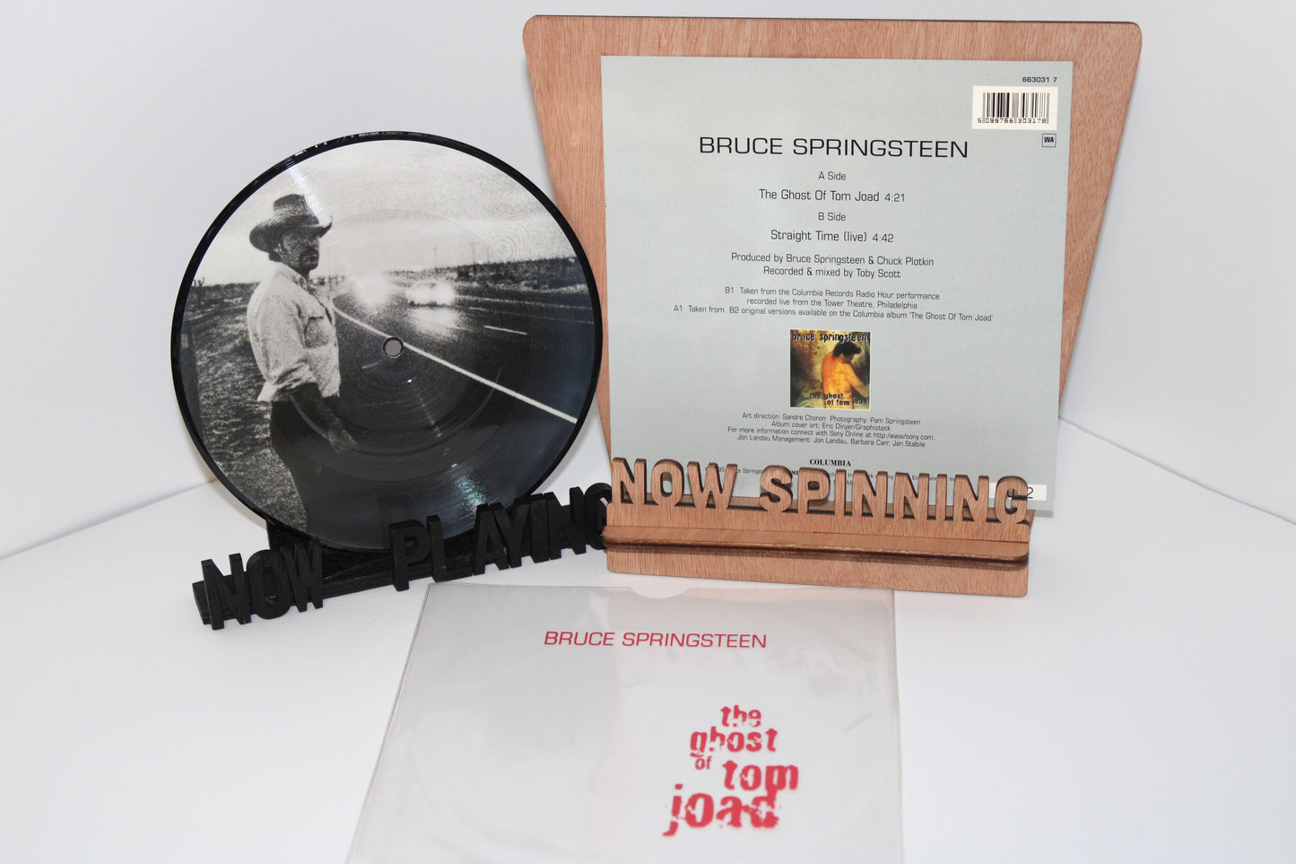 Bruce Springsteen 7" Picture Disc Vinyl Collectible Ltd. Ed. & Number 0012 - Ghost of Tom Joad