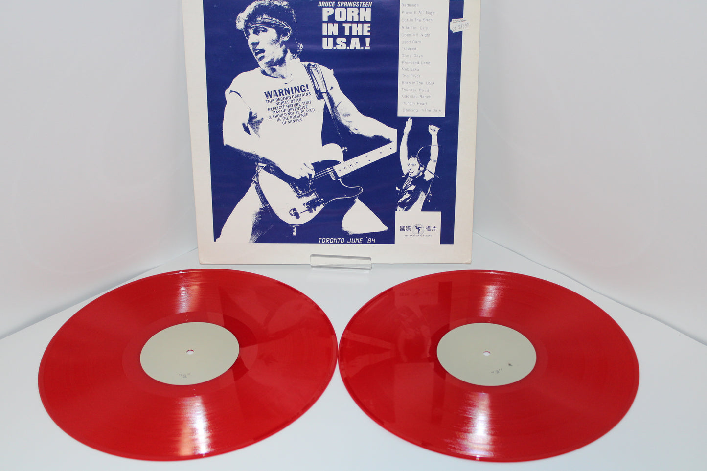 Bruce Springsteen - 1st Pressing - 2LPs Red Vinyl - Porn In The USA - Bootleg Vinyl LP