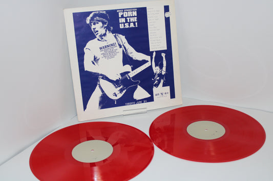 Bruce Springsteen - 1st Pressing - 2LPs Red Vinyl - Porn In The USA - Bootleg Vinyl LP