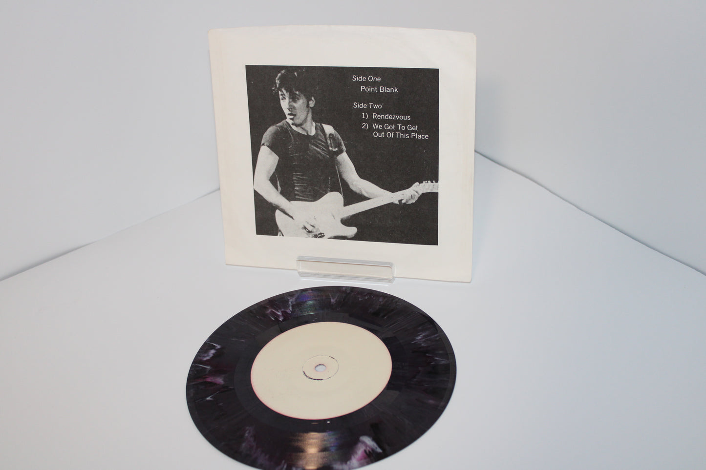 Bruce Springsteen - 7" Purple Marble Color Bootleg Vinyl 45 - Point Blank, Rendezvous + more