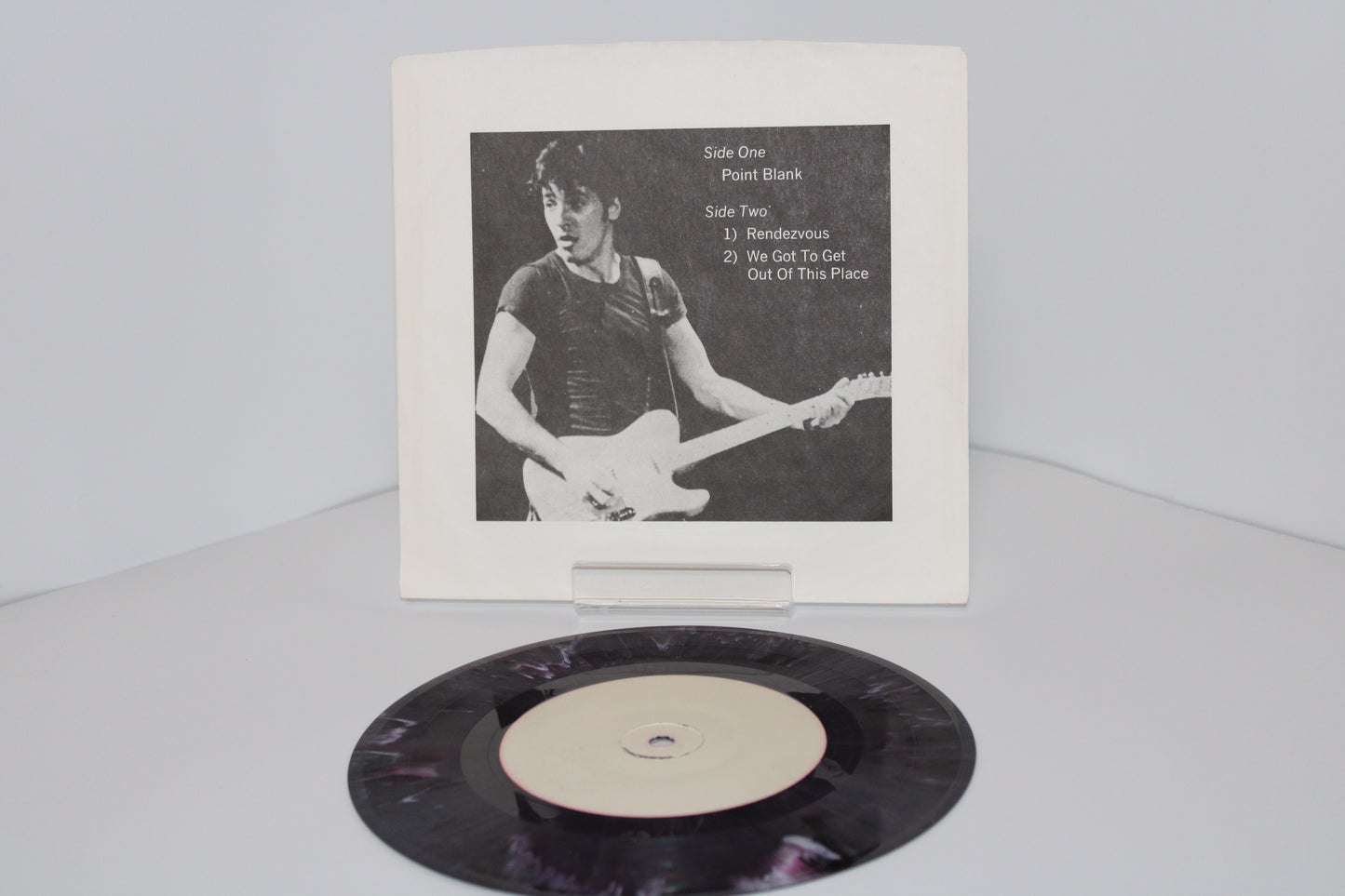 Bruce Springsteen - 7" Purple Marble Color Bootleg Vinyl 45 - Point Blank, Rendezvous + more